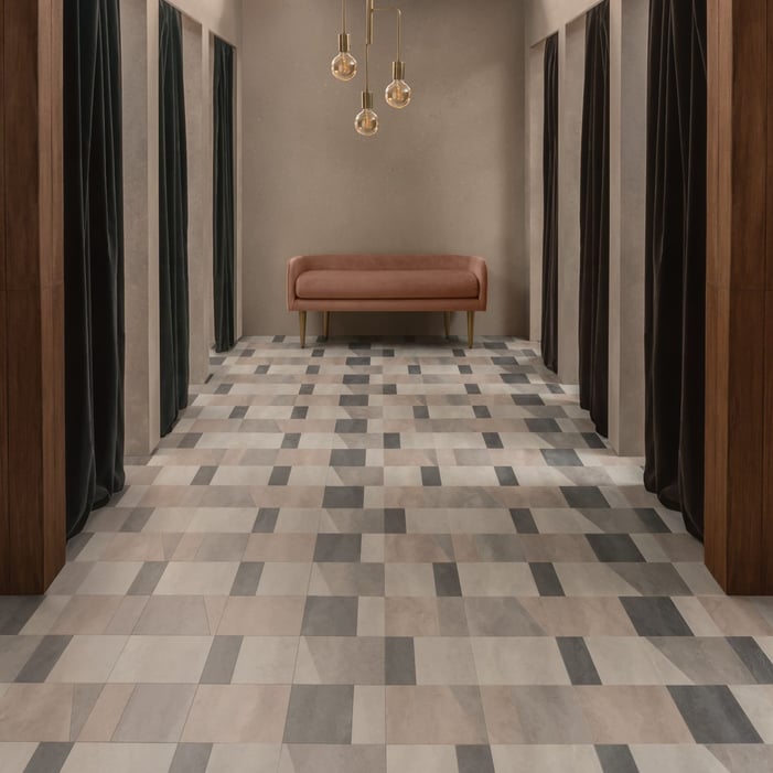 AmticoSignatureStone_TempusHarmony_AR0STE41_TempusPause_AR0STE37_TempusSoothe_AR0Retail Room Scene Image Commercial LVT Flooring STE31_TempusEmbrace_AR0STE30_RS_Retail