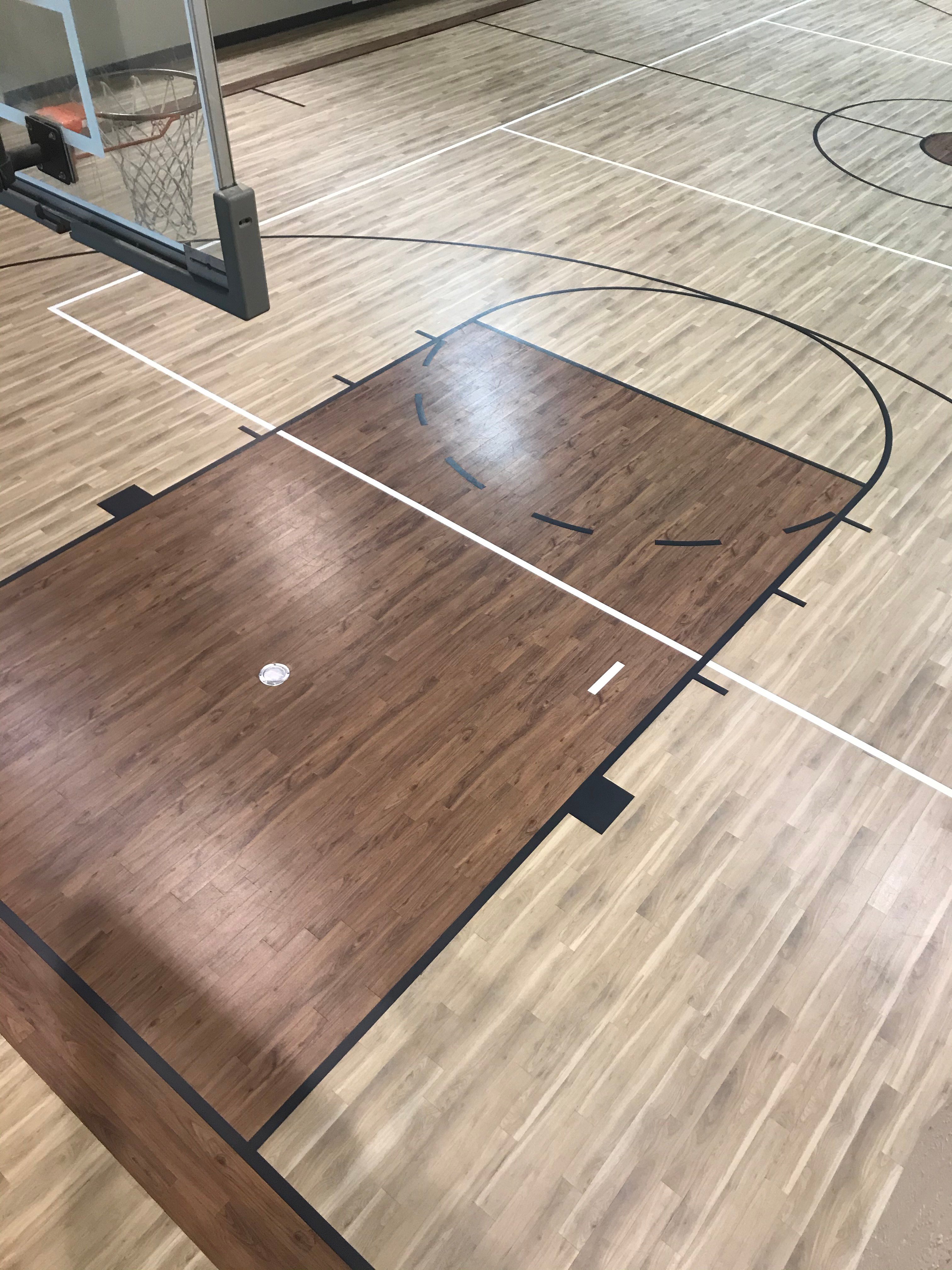 Basketball Gym Flooring Custom Court Amtico LVT