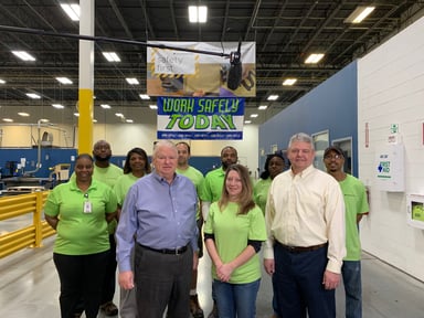 Mannington employees in Madison, Georgia demonstrate safety commitment