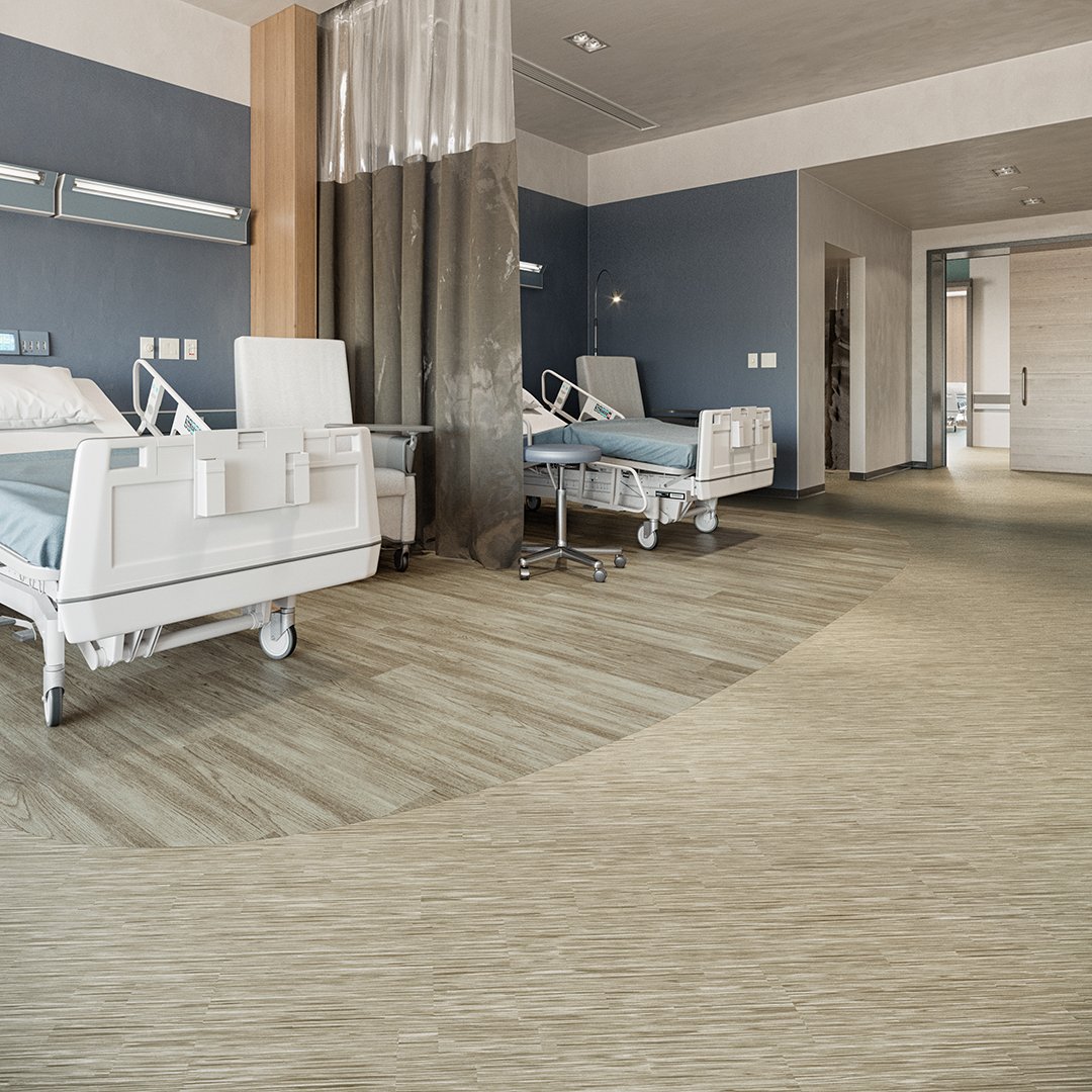 Paradigm_II Mannington Healthcare Design Sheet Vinyl Commercial Hospital Flooring  Chandler Oak