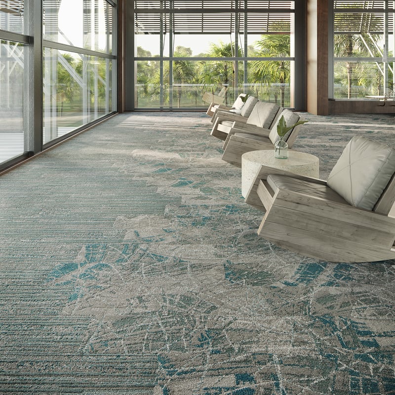 the spin collection mannington commercial green and blue carpet tile flooring for office and workplace design 